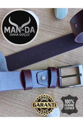 Man-da Deri Manda Derisi Erkek Kemer