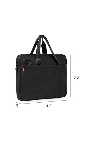 Necati Çanta Macbook Organizer Laptop Evrak Çantası 13 & 14 Inç Siyah-1645 Siyah