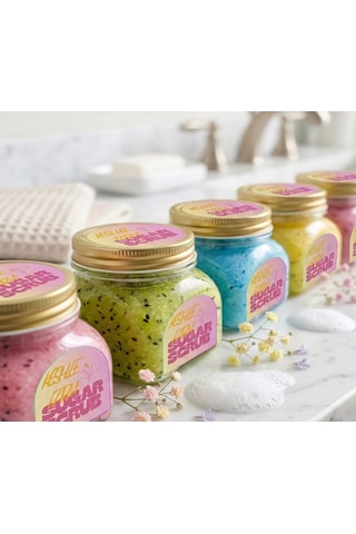 Hollywood Glow Sugar Scrub Body Butter Keshlee Farm Şeker Peelingi Sarı