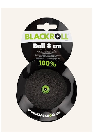 Blackroll 8 Cm Kas Masaj Topu, Hedefli Masaj Ve Derin Doku Etkisi, Alman Üretimi Masaj Aletleri Siyah