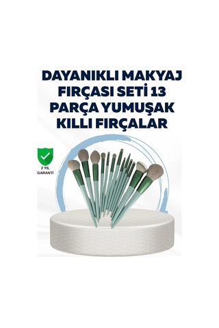 Profesyonel Kullanıma Uygun 13 Parça Makyaj Fırçası Takımı Fiber Kıllı 62295968