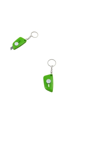Minik Maket Bıçağı Anahtarlık 1 Adet Ebat: 5,5 Cm X 2,9 Cm, Bıçak Boyut: 0,9 Cm X 0,9 Cm Koyu Yeşil