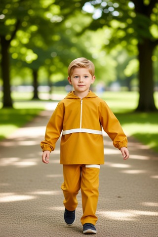 Frm Erkek Çocuk Pamuklu İnce Örme Kapüşonlu Sweatshirt Ve Eşofman Alt Kiremit