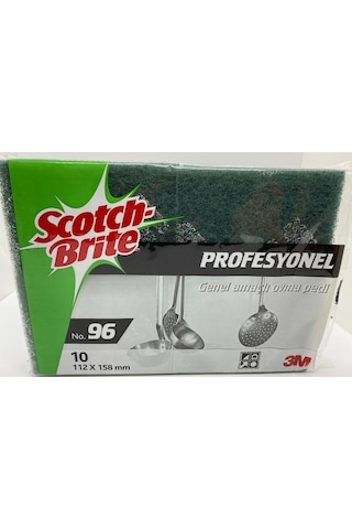 Scotch Brite Profesyonel No: 96 Genel Amaçlı Ovma Pedi 10 Adet