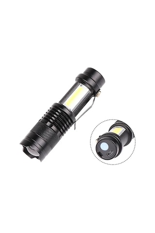 Taşınabilir Şarjlı Led Fener - 4 Modlu, 2000lm, Ayarlanabilir Odak Yeni Nesil