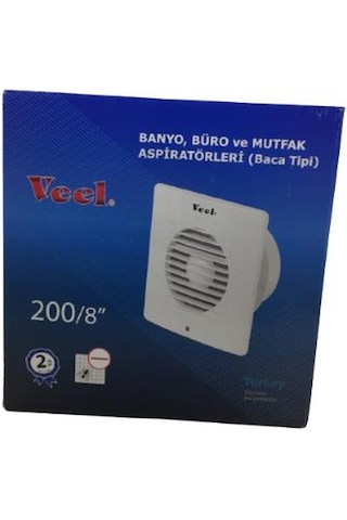 Veel Banyo Büro ve Mutfak Aspiratörleri Baca Tipi 40W 200Mm