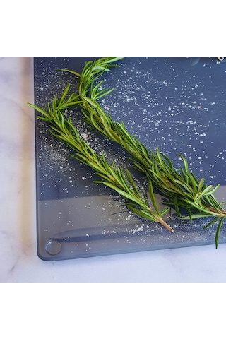 Kanallı Cam Kesme Tablası | Füme Cam | 25cm x 35cm