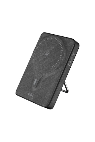 Bix Pb105 10000mah Pd20w Type-c Usb 15w Kablosuz Powerbank Siyah
