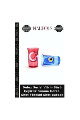Delux Serisi Vitrin Süsü Çeyizlik Sunum Gereci Shot Yöresel Shot Bardak