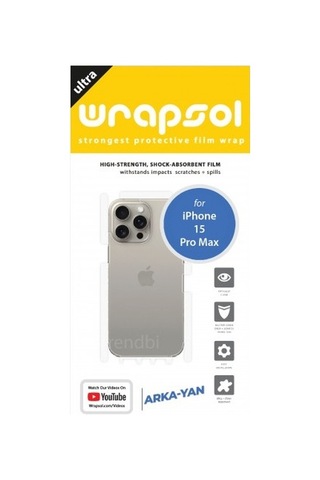 Apple iPhone 15 Pro Max Uyumlu Arka Ve Yan Koruyucu Poliüretan Film