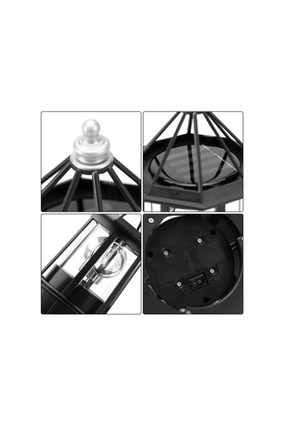 Güneş Deniz Feneri Dönen Işık 360 Derece Dönen Deniz Feneri Lambası, Ip65 Veranda Çit Bahçesi