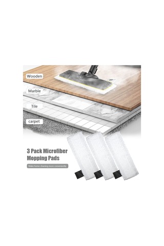 Aubyhe Karcher Sc2/sc3/sc4/sc5 Buhar Temizleyici İçin 3 Adet Mikrofiber Yıkama Bezi, Yetenekli Erişim Ünitesi