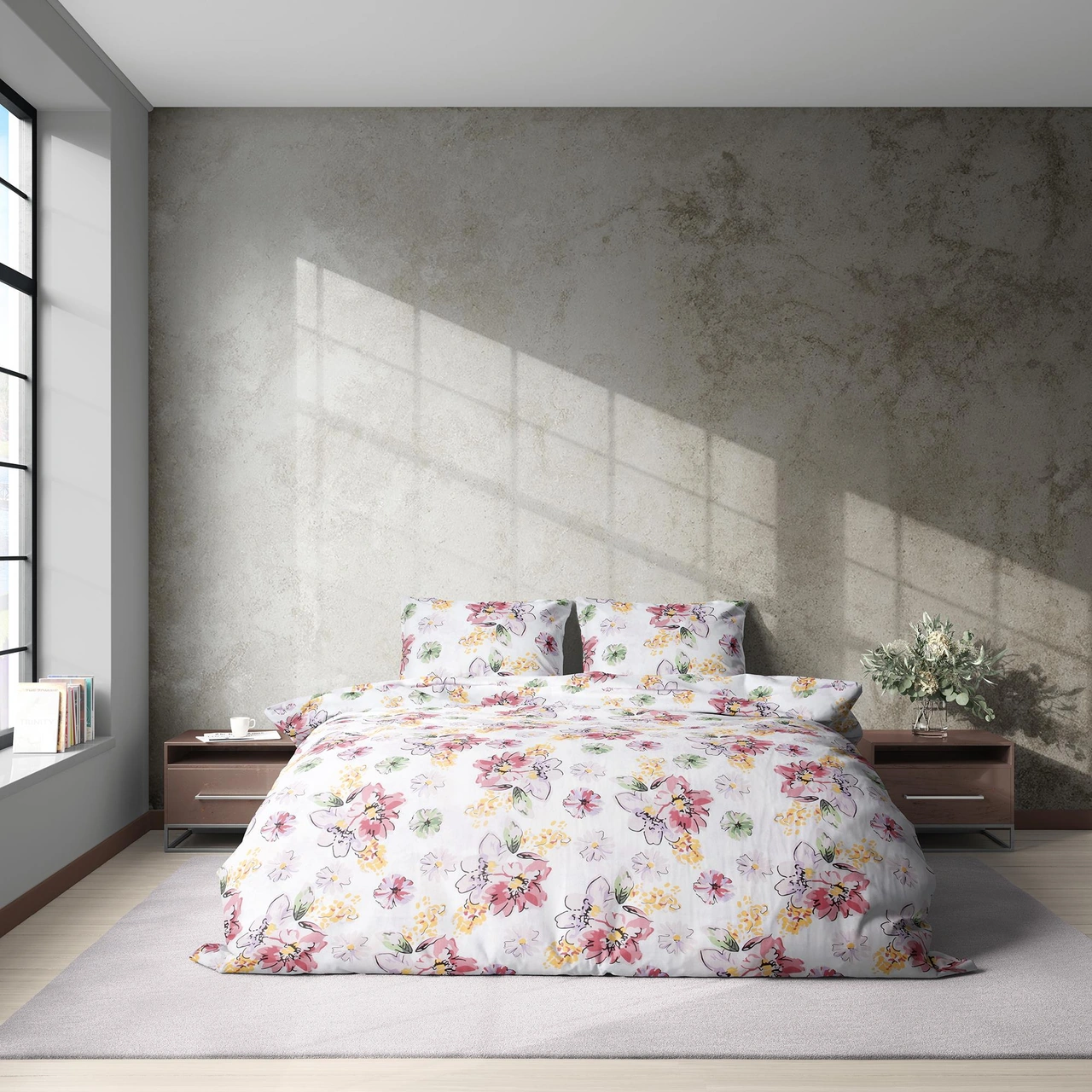 Cotton Collection Ranforce Nevresim Takımı Buket Çok Renkli