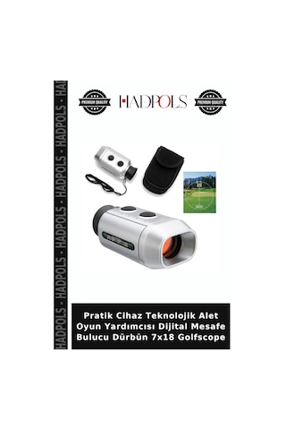 Pratik Cihaz Teknolojik Alet Oyun Yardımcısı Dijital Mesafe Bulucu Dürbün 7x18 Golfscope