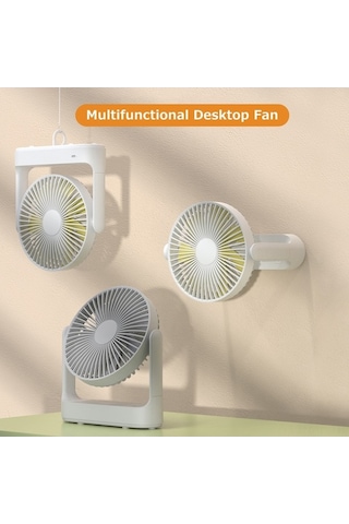 Didadodo 4 Kademeli Usb Fan - Sessiz, Taşınabilir Beyaz Ayarlanabilir Fan Beyaz Beyaz