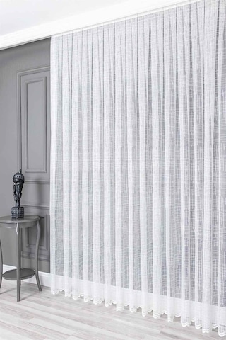 Evdepo Home Kullanıma Hazır Örme Tül Perde (540736759)