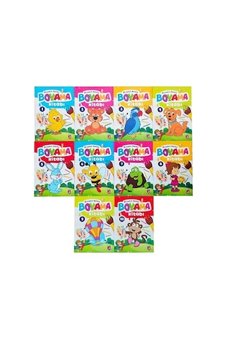 Tandem Yayınları Örnekli Kolay Boyama Kitabı (10 Kitap)