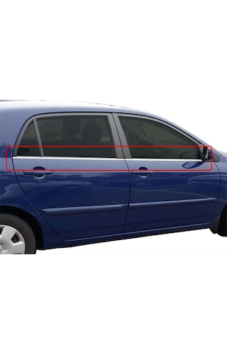 Corolla Uyumlu 9 E120 Cam Çıtası 4 Prç  Krom 2003-2007