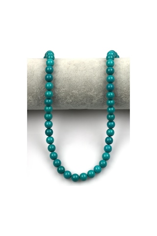 Oryantel Turkuaz Doğal Taş Dizi 8 Mm Küre Kesim Sarı