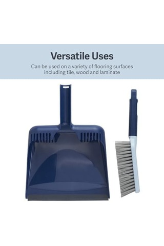 Wayclean Elde Taşınabilir Açılı, Orta, Grey Dustpan Ve Fırça Seti, Green Ve Taupe -
