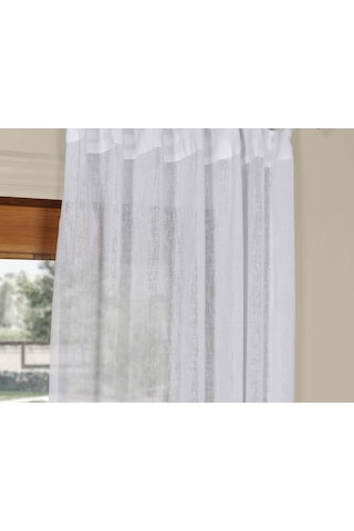 Evdepo Home Kullanıma Hazır Keten Tül Perde (541074505)
