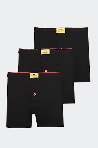 Slazenger He 3 Lü Set Erkek Siyah Boxer Siyah