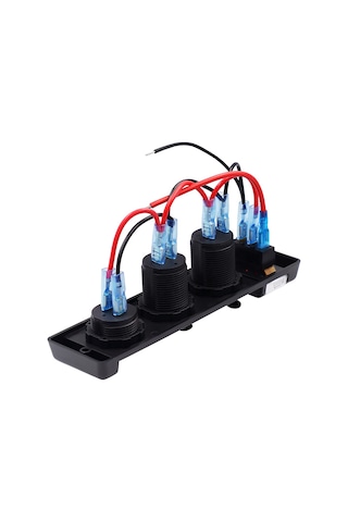 Çakmaklık USB ve Voltmetre Soketi 12V Düğmeli