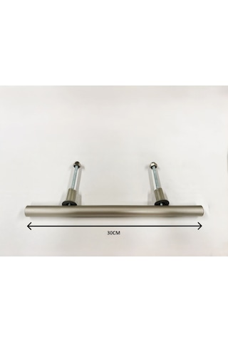 Homdep Çelik Kapı Çekme Kolu Tutma Kolu 30cm Saten Gümüş Gri Ayarlanabilir Mekanizma