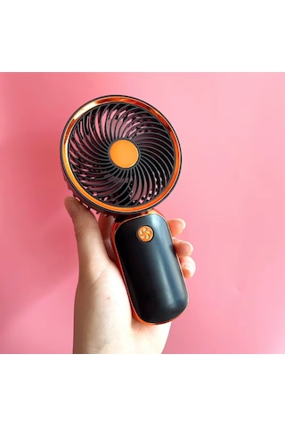 Avuç İçi Taşınabilir Şarjlı Mini Vantilatör El Fanı Siyah Dd8024b
