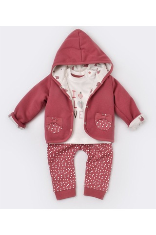 Biorganic Little Love 3'lü Takım Pembe Çok Renkli