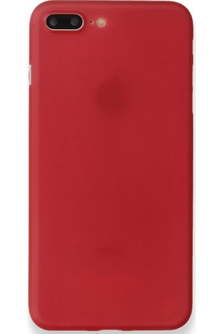 Newface Apple Uyumlu iPhone 8 Plus Kılıf Pp Ultra İnce Kapak - Kırmızı Resimdeki