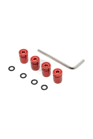 Kilitlemeli Sibop Kapağı Alyanlı Sibop Kapağı Araba Motosiklet Bisiklet Metal Sıkmalı Kırmızı 4 Lü Set 00 Şüscaroto Aksesuar