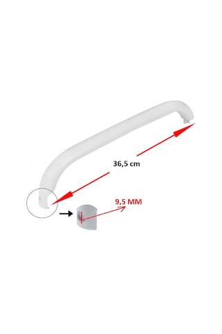 Bosch Uyumlu Buzdolabı Kapı Kolu 36,5 Cm Tek Vida Girişli - 505303342
