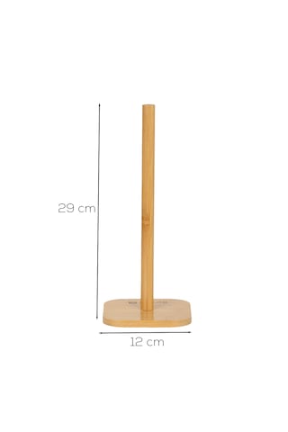 Porsima Pbt-352 Bambu Kağıt Havluluk Dekoratif Peçetelik Rulo Kağıt Havlu Standı Ahşap Kağıt Havluluk Açık Ahşap