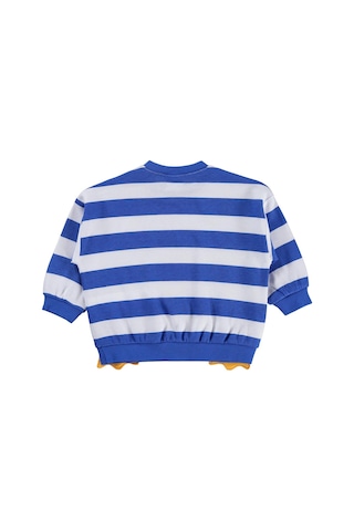Civil Baby Mobil Aksesuarlı 3-18 Ay Sweatshirt - Mavi Saks Mavi