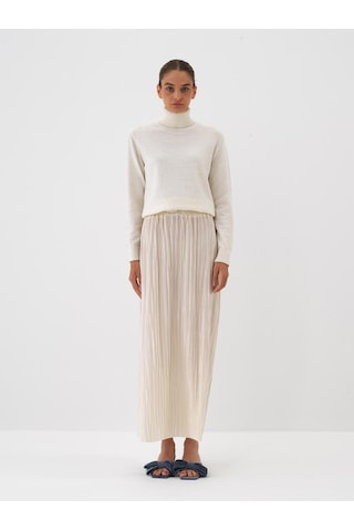 Ekru Formunu Koruyan Regular Fit Etek 270406 Ekru