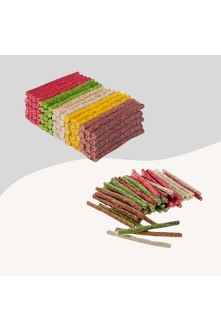 Köpekler İçin Renkli Munchy Çubuk Diş Sağlığı Ödülü 250gr Köpekler İçin Renkli Munchy Çubuk Diş Sağlığı Ödülü 250gr