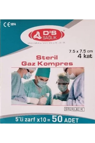 DS Damla Sağlık Steril Gazlı Bez 100 Adet