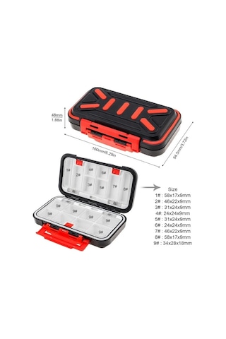 Captain 7247 Profesyonel Lrf Malzeme Kutusu 16x9x4.5cm