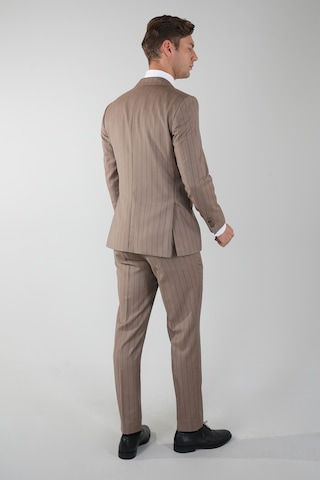 Bisse Comfort Fit Mono Yaka Çift Yırtmaç Takım Elbise Sedef Düğmeli Açık-kahve Ptk25y25003 D10 Açık-kahve
