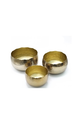 Aurea Metal Saksı Büyük Boy Sarı