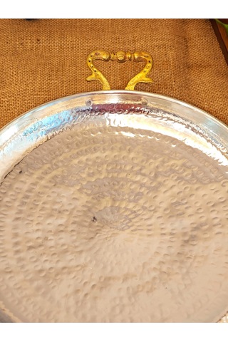 Büyük Bakır Sac Tava, Kavurma Tavası 35 Cm