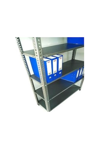 Raf Burada  6 Katlı Galvaniz Çelik Raf - Depo, Arşiv, Kiler, Dosya, Market Rafı-31x93x200 cm- 0.70 mm