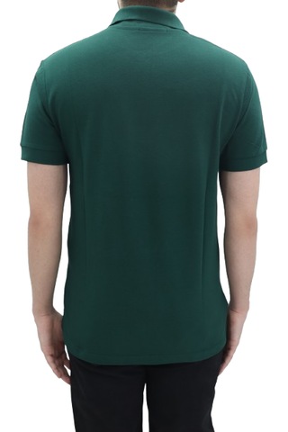 Santa Dmctekstil Erkek Dior Düz Spor Kesim Dar Kalıp Cepsiz Polo Yaka T-shirt Haki