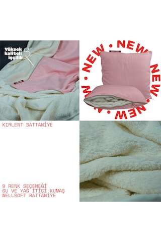 Xpermate Tv Battaniye Yastık Welsoft Battaniye 145x205 Pembe