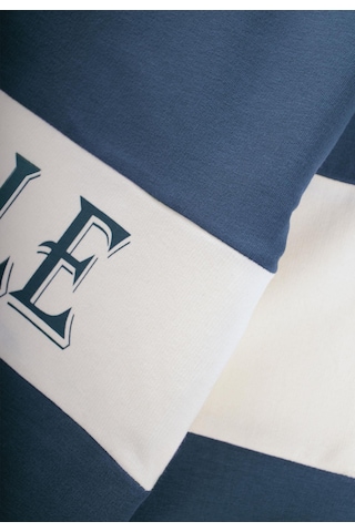 Cigit Polo Yaka Baskılı Erkek Çocuk Sweatshirt - Lacivert