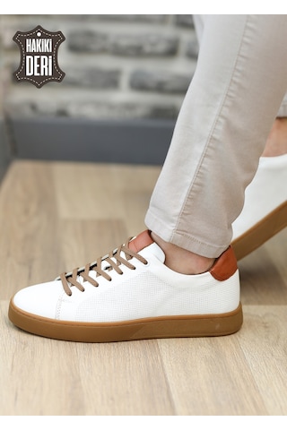 Hakiki Deri Günlük Rahat Erkek Sneaker Ayakkabı Toco5412 001
