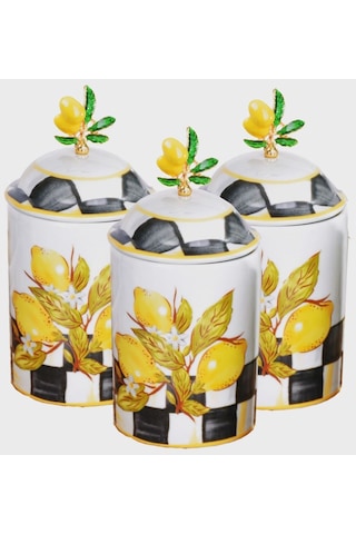 Lndkvn-9663-11 Miss Betty 3'lü Poselen Baharat Takımı 001