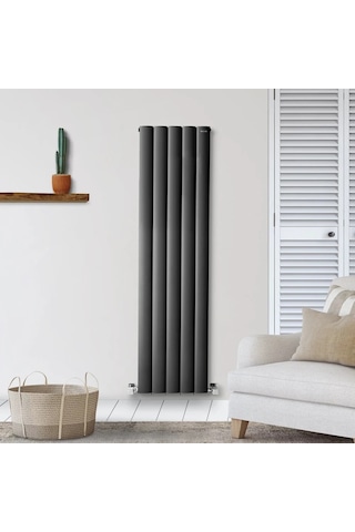 1800x315mm Lilac Dikey Antrasit Alüminyum Radyatör