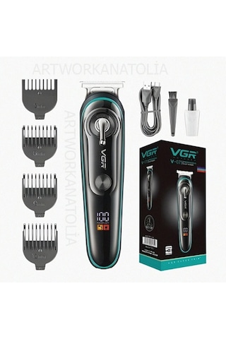 Vgr V-075 Digital Göstergeli Usb Şarjlı Profesyonel Tıraş Makinesi